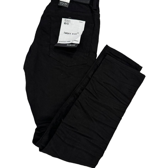 Smoke Rise slim fit black pants
